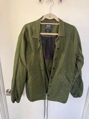Publish Olive Green Military-Style Coach Jacket